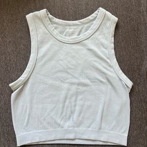 PacSun Blue Sleeveless Muscle Tee Crop